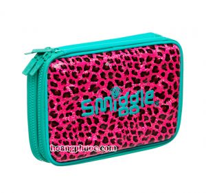 Pencilcase Smiggle Double - Pizazz Pink