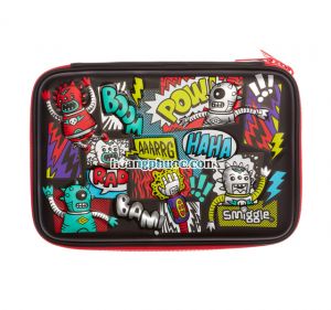 Pencil case Smiggle - Lively Black