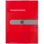 Wallet folder - Bìa dây Transparent Red